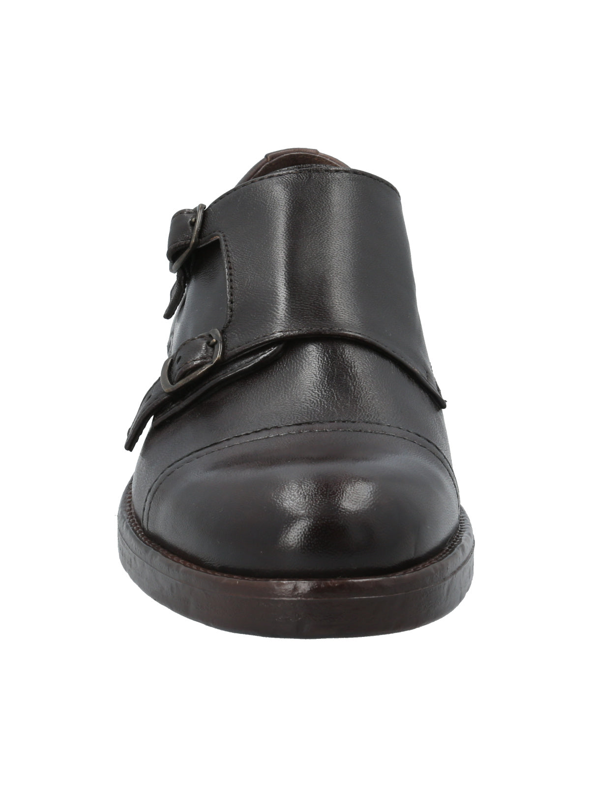 Zapato Double Monk Strap Fredy 'Made In Italy' H Marron Hombre 3