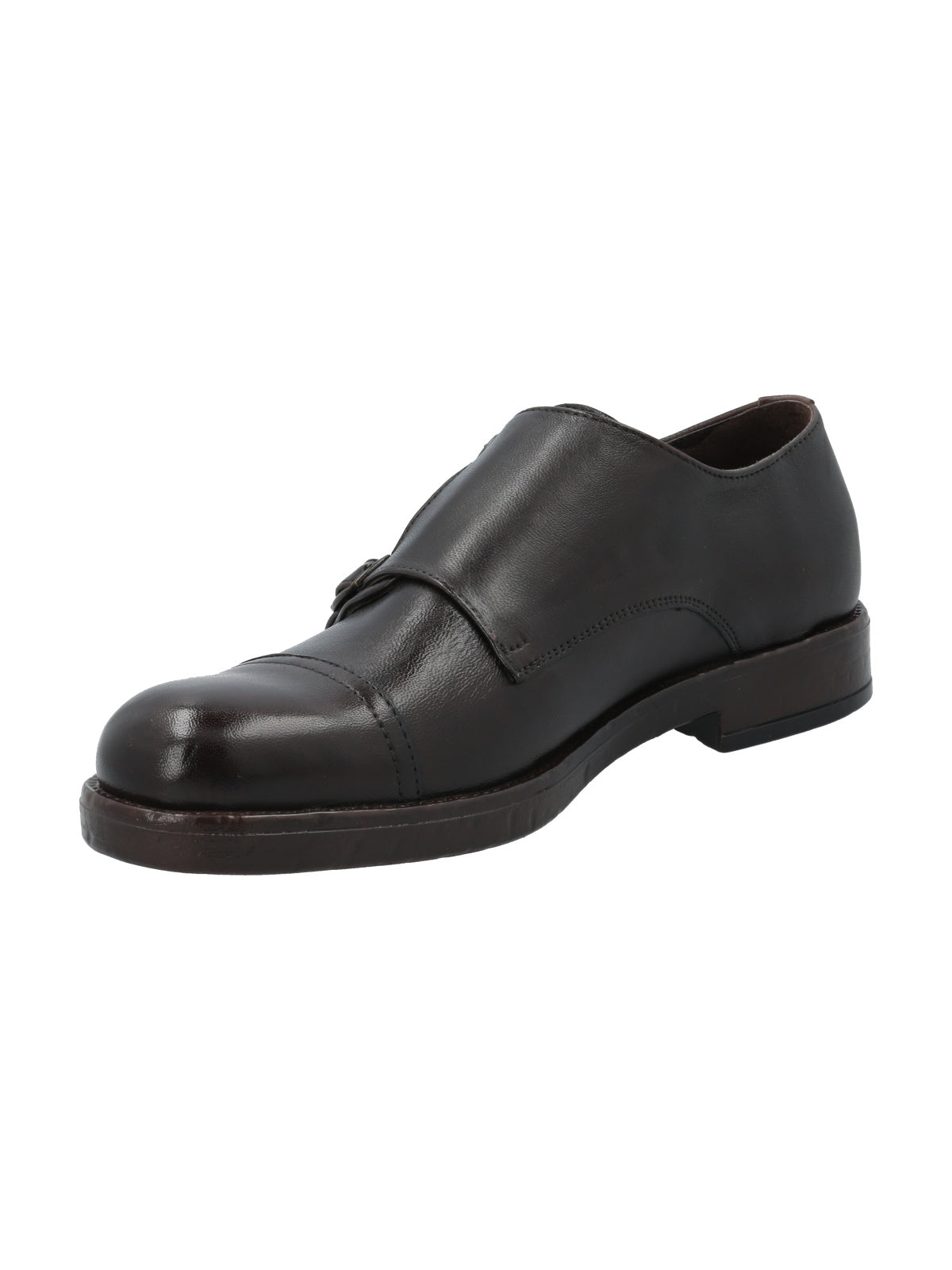 Zapato Double Monk Strap Fredy 'Made In Italy' H Marron Hombre 4