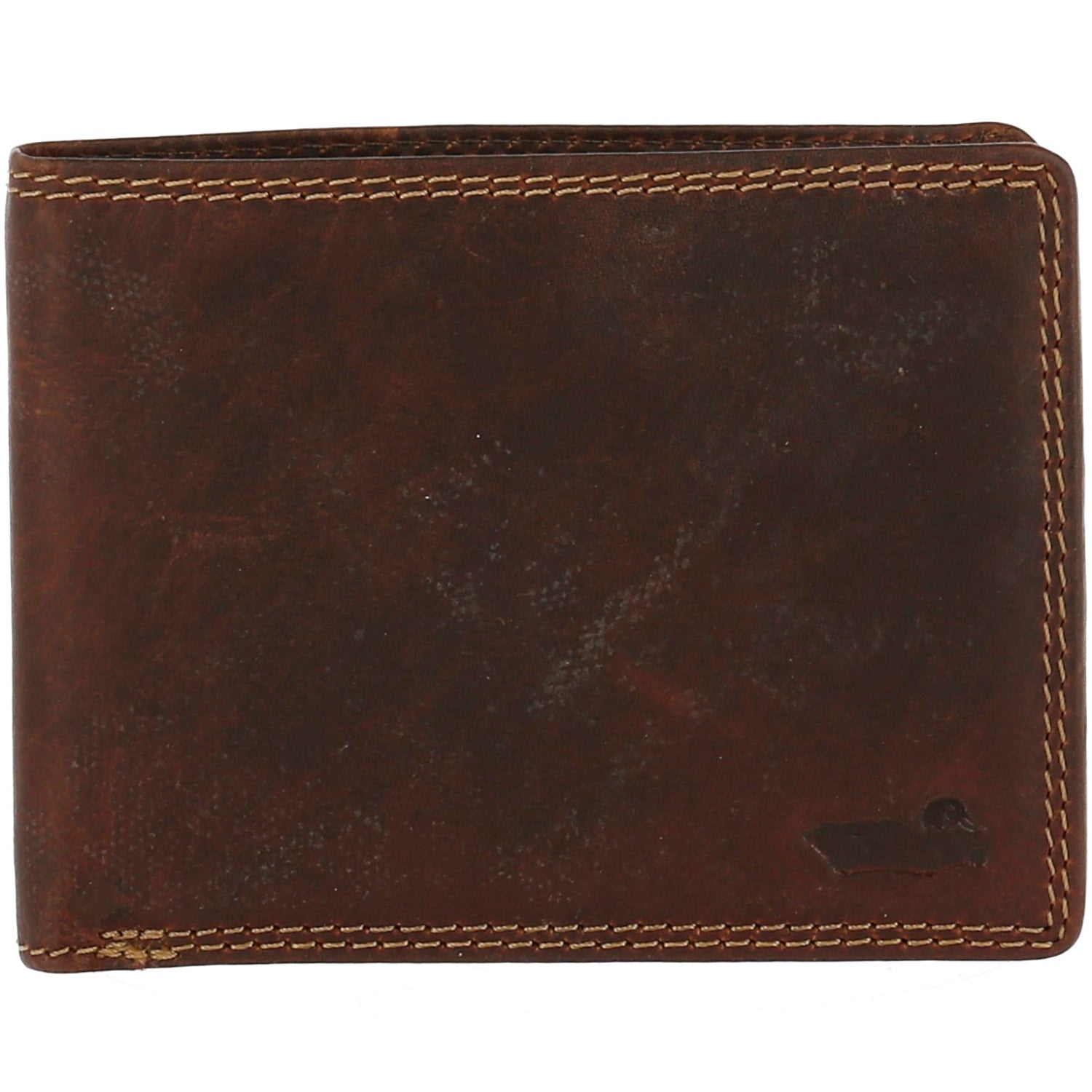 Billetera H TC Simple Cuero Marron Hombre 1