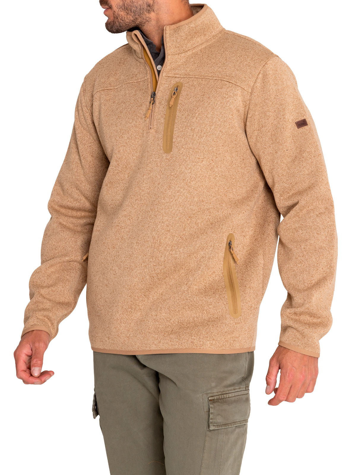 Saco Fleece H H/Z Ariz Half Melange Taupe Hombre 5