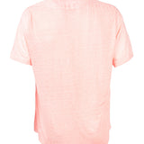 Camisa de Lino Orgánico M/C H Jersey Naranja Hombre 2
