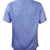 Camisa de Lino Orgánico M/C H Jersey Lavanda Hombre 2