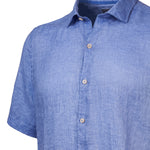 Camisa de Lino Orgánico M/C H Jersey Lavanda Hombre 3