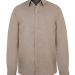 Camisa de Lino Orgánico M/C H Almond Hombre 1