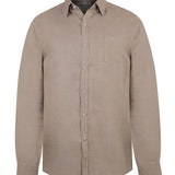 Camisa de Lino Orgánico M/C H Almond Hombre 1