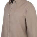 Camisa de Lino Orgánico M/C H Almond Hombre 3
