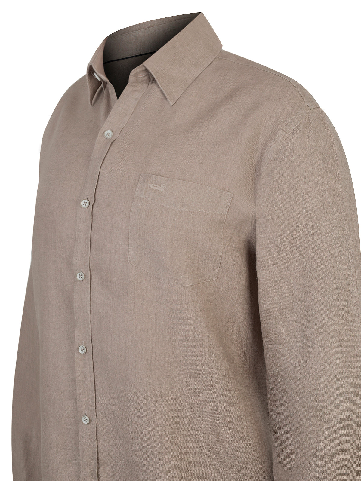 Camisa de Lino Orgánico M/C H Almond Hombre 3