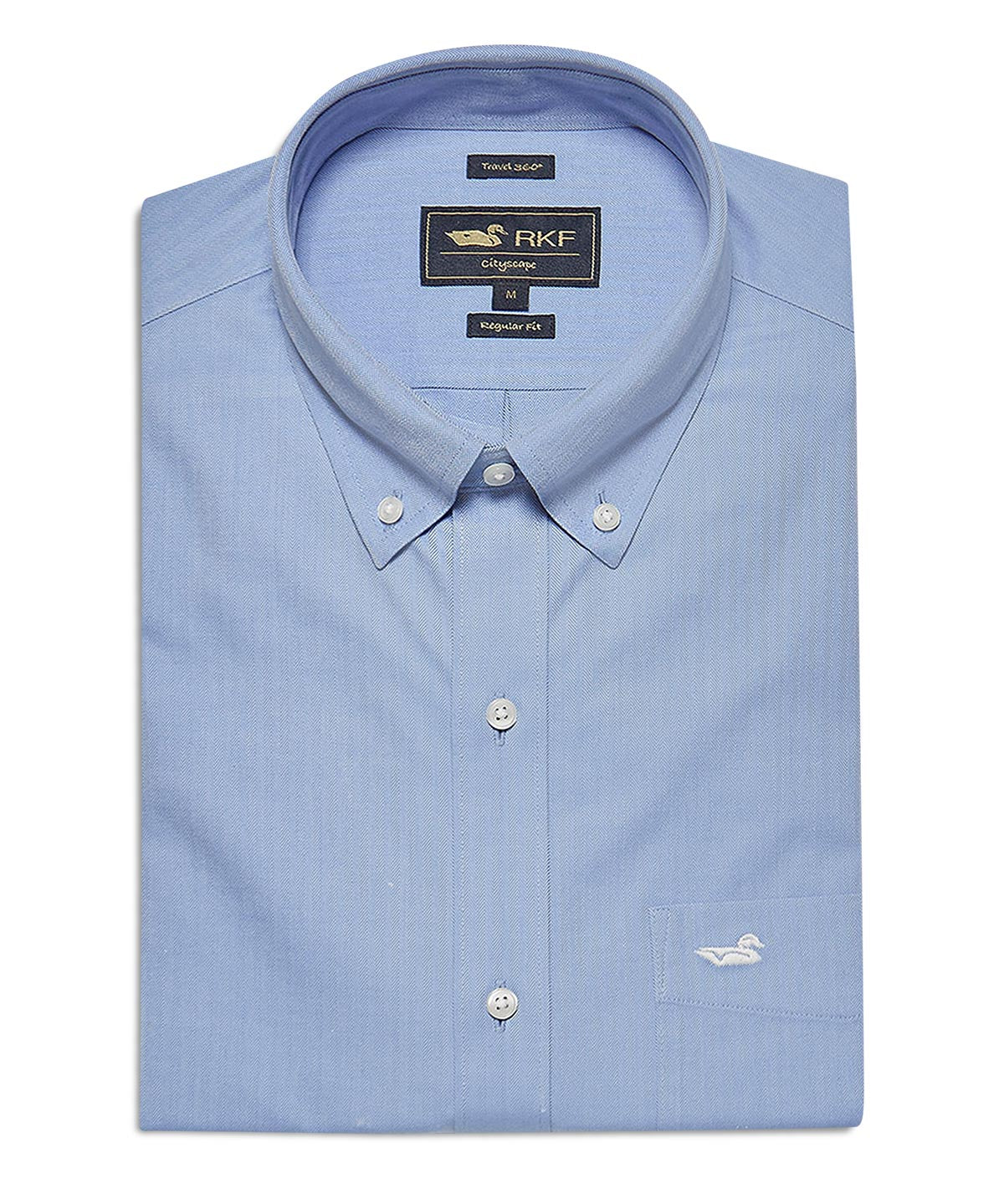 Camisa M/L H WOR 'Travel' Azul Celeste Hombre 1