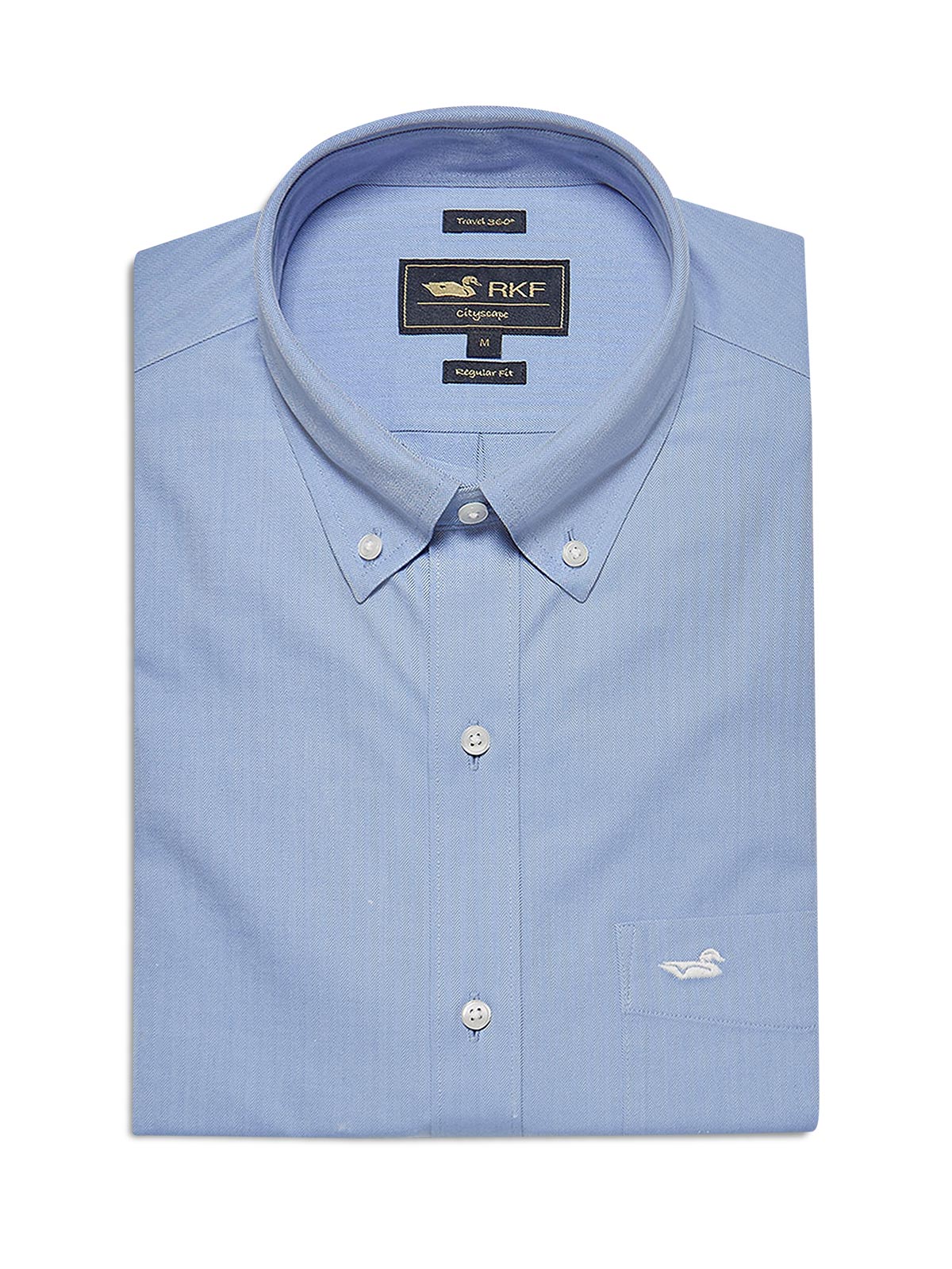 Camisa M/L H WOR 'Travel' Azul Celeste Hombre 1