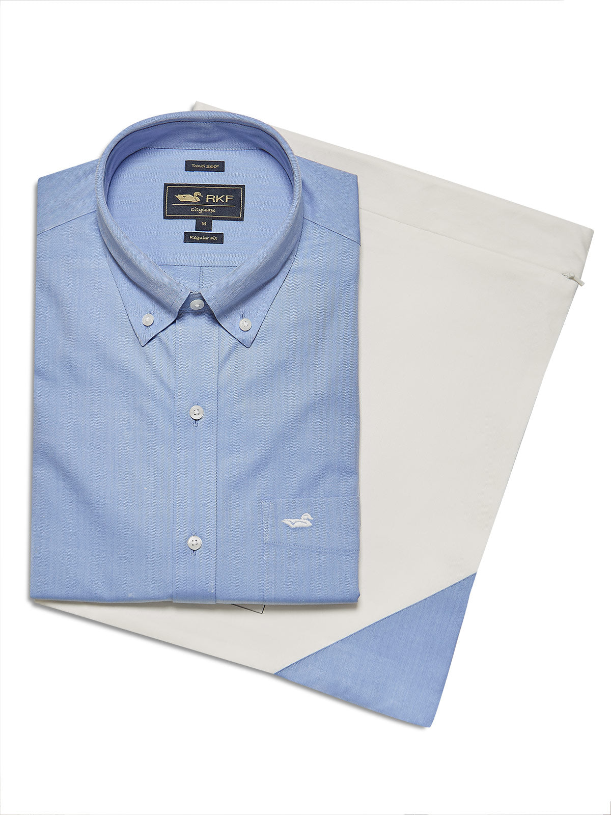 Camisa M/L H WOR 'Travel' Azul Celeste Hombre 5