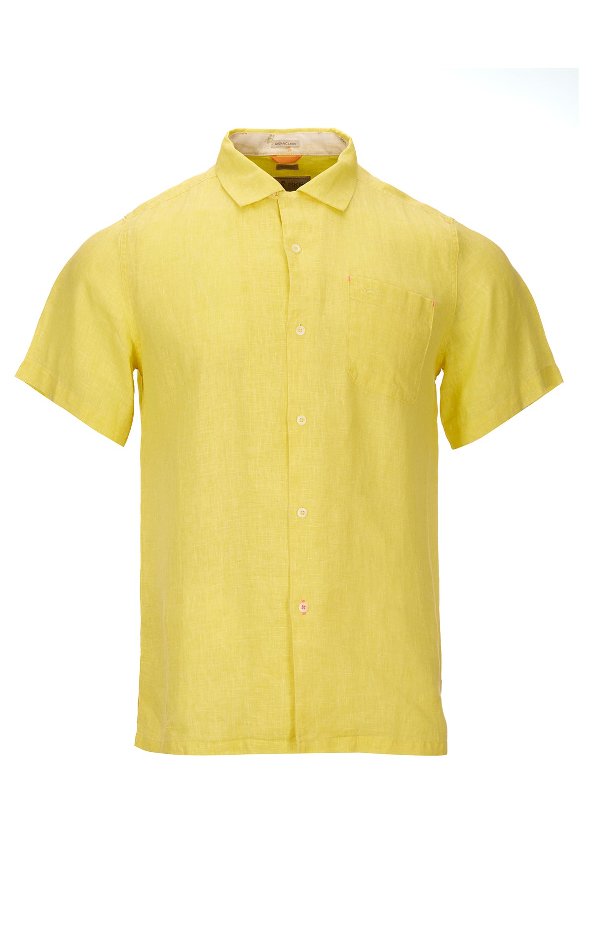 Camisa de Lino Orgánico M/C H Teñido Aurora Hombre 1