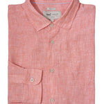 Camisa de Lino Orgánico M/L H Jersey Rosada Hombre 1