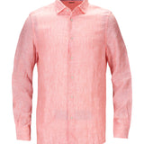 Camisa de Lino Orgánico M/L H Jersey Rosada Hombre 2