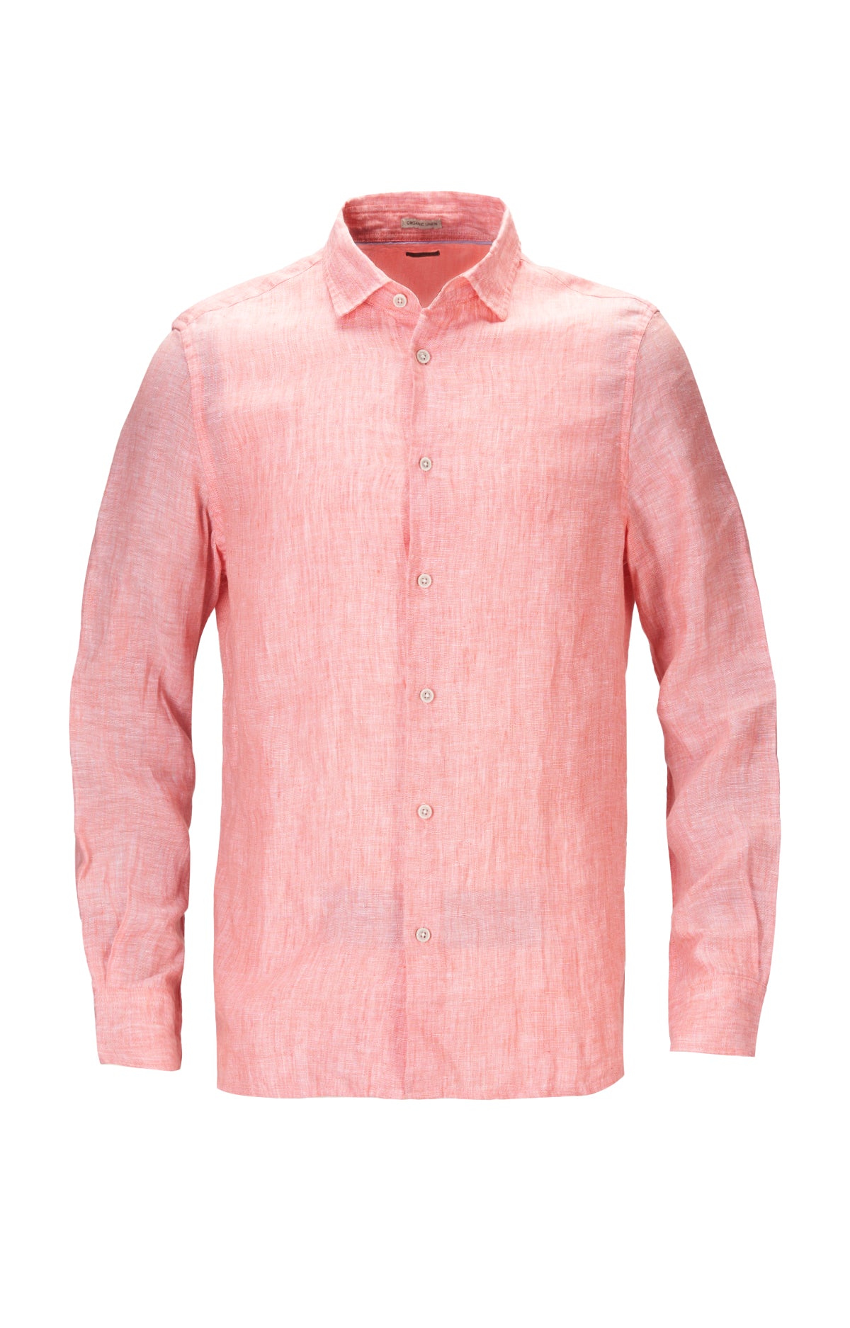 Camisa de Lino Orgánico M/L H Jersey Rosada Hombre 2