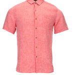Camisa de Lino Orgánico M/C H Rojo Hombre 1