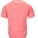 Camisa de Lino Orgánico M/C H Rojo Hombre 2