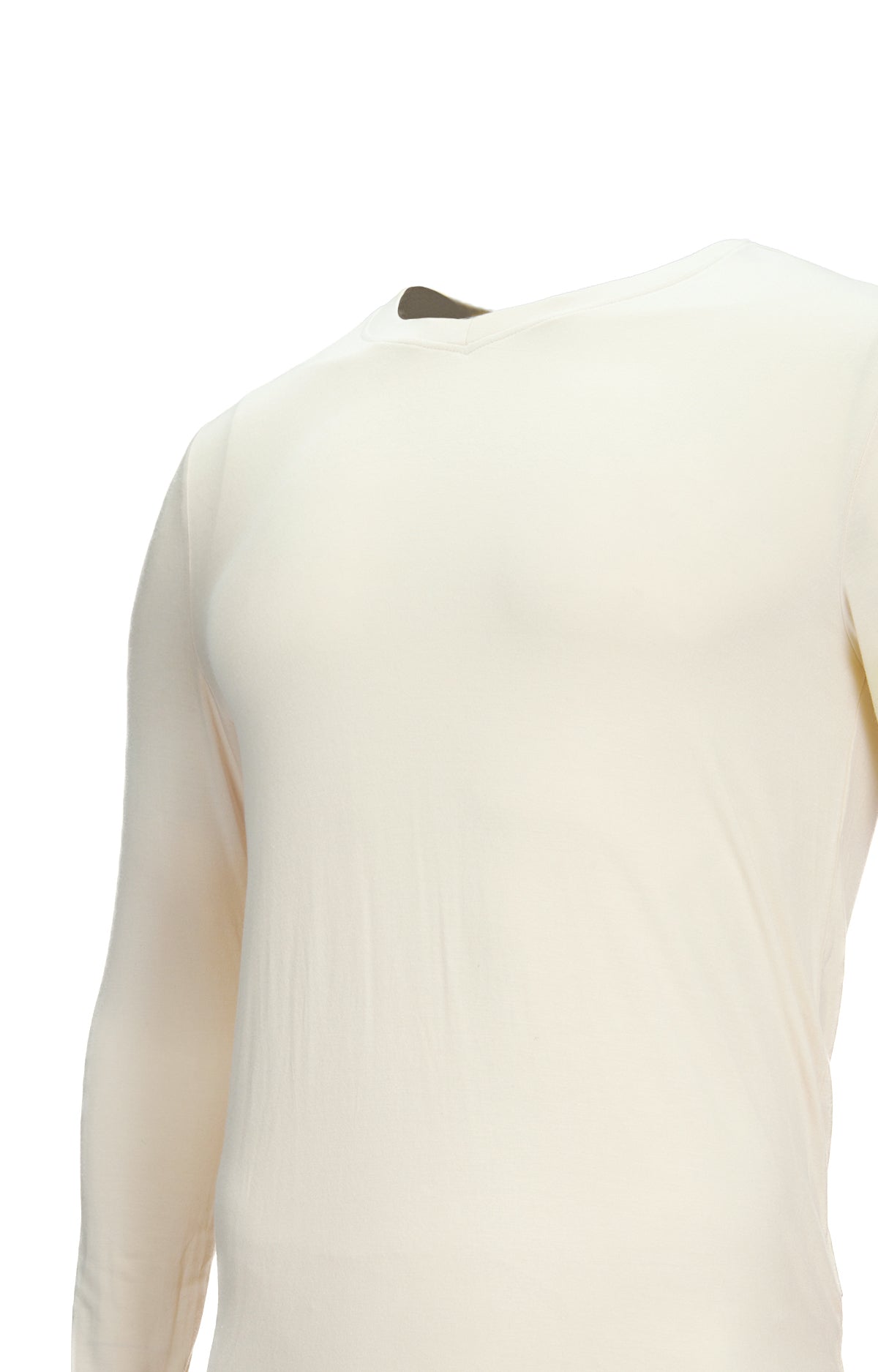Camiseta M/L H Bamboo P/C Blanco Angora Hombre 3