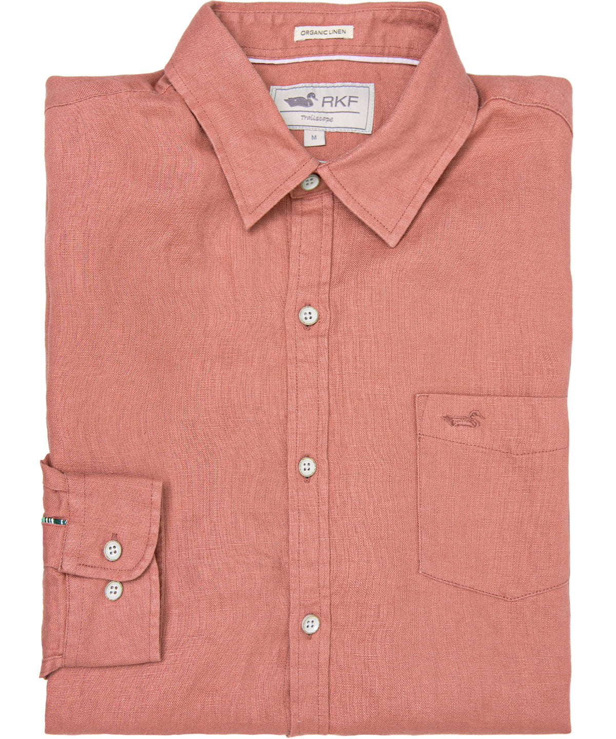Camisa de Lino Orgánico M/L H Rosa Hombre 1