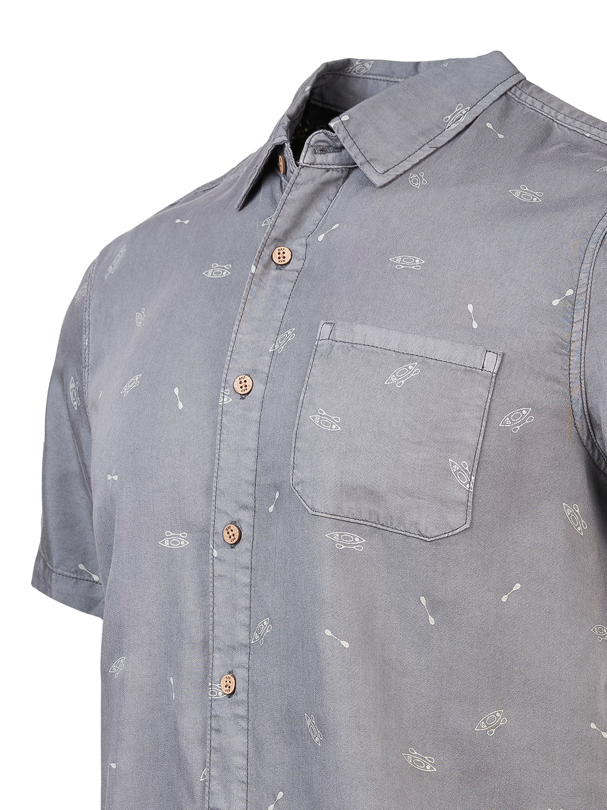 Camisa M/C H DenimPrint Kayak Hombre 3