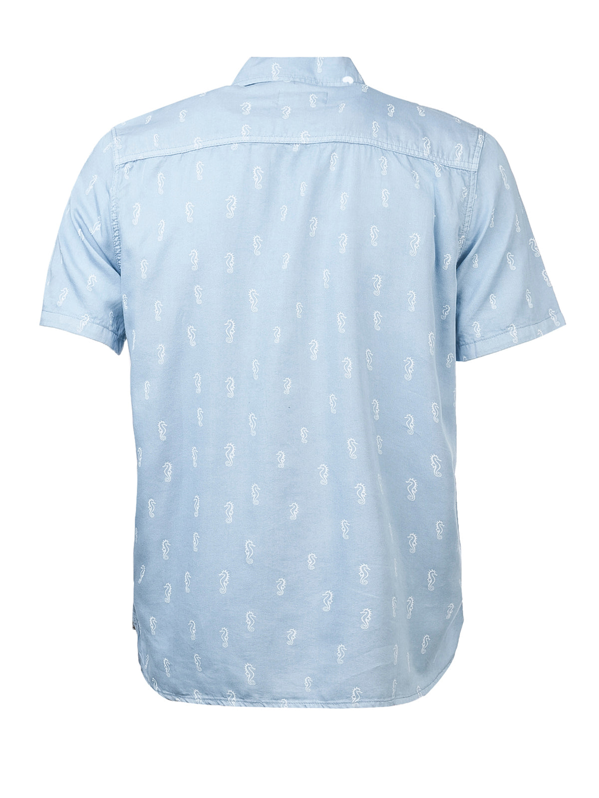 Camisa M/C H DenimPrint Sea Horse Hombre 2