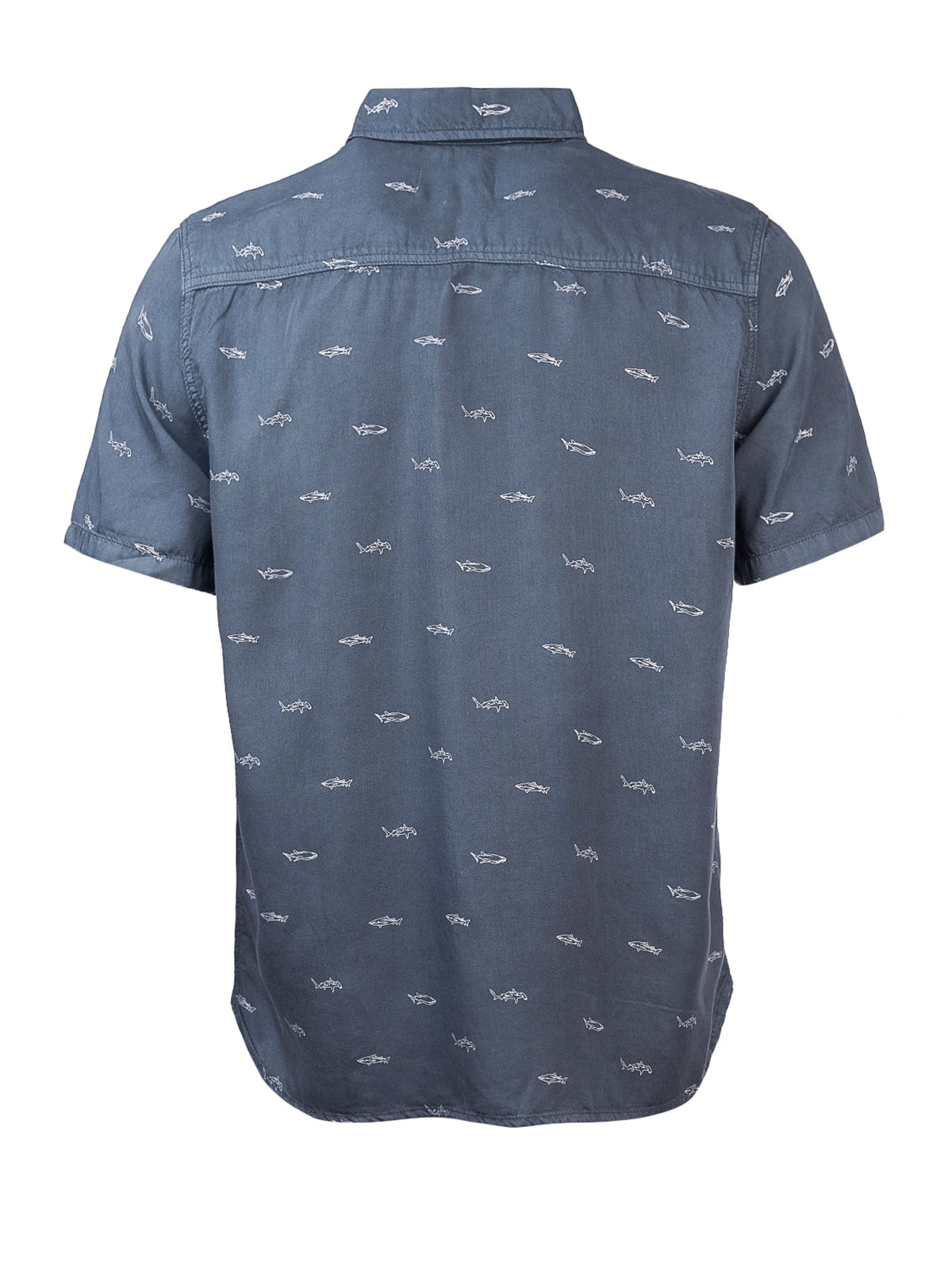 Camisa M/C H DenimPrint Shark Hombre 2