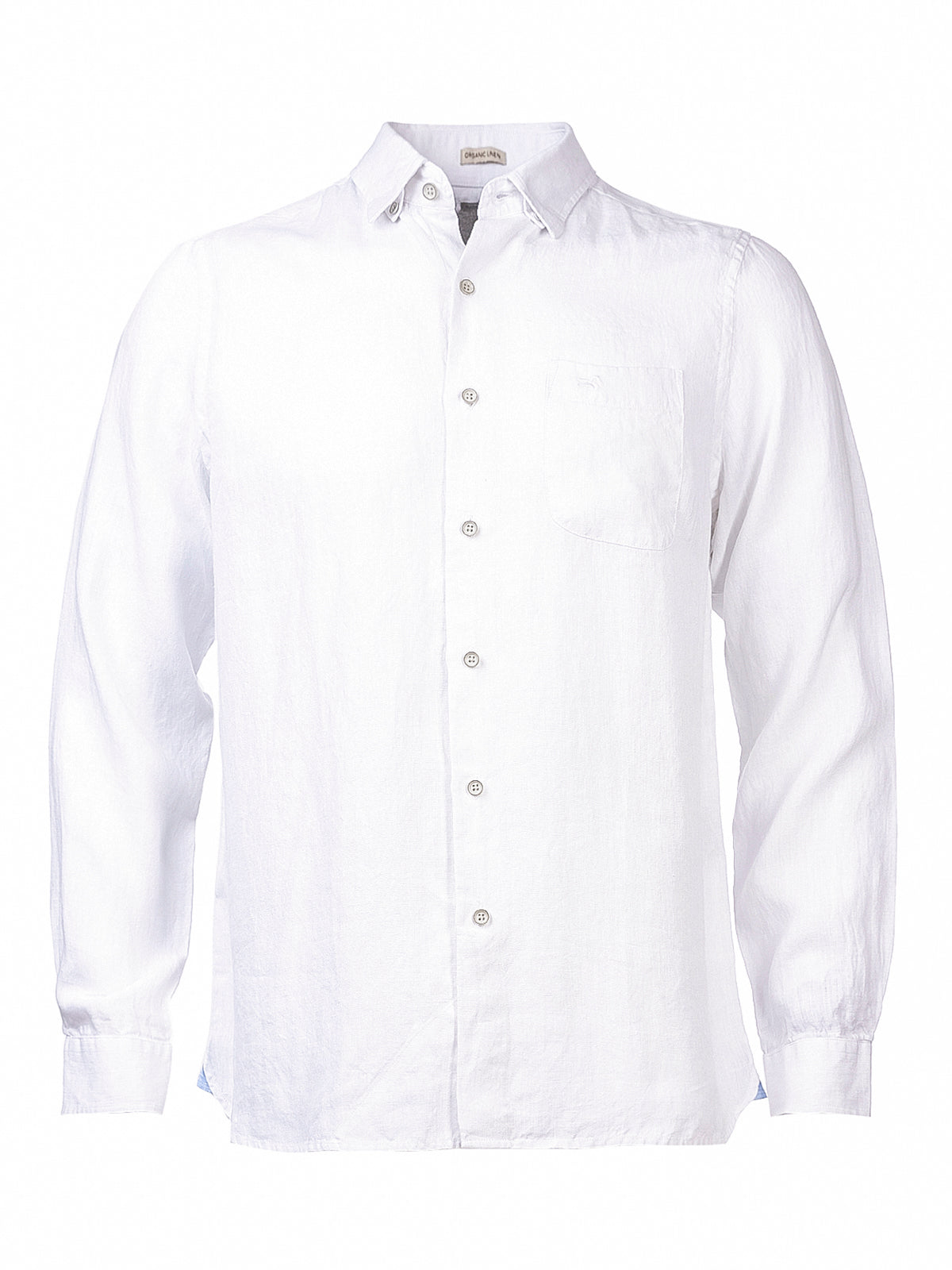 Camisa de Lino Orgánico M/L H Textura White Hombre 2