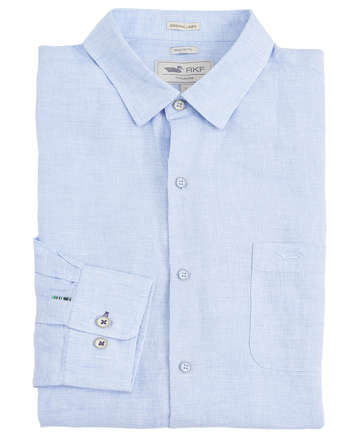 Camisa de Lino Orgánico M/L H Textura Aquarius Hombre 1