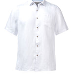 Camisa de Lino Orgánico M/C H Blanco Nieve Hombre 1