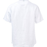 Camisa de Lino Orgánico M/C H Blanco Nieve Hombre 2