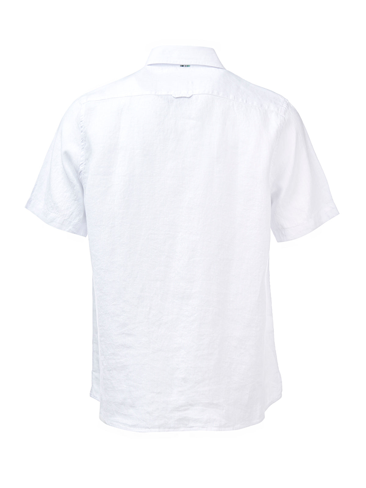 Camisa de Lino Orgánico M/C H Blanco Nieve Hombre 2