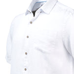 Camisa de Lino Orgánico M/C H Blanco Nieve Hombre 3