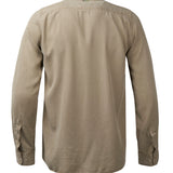 Camisa M/L H Aveiro Tencel Camel Hombre 3