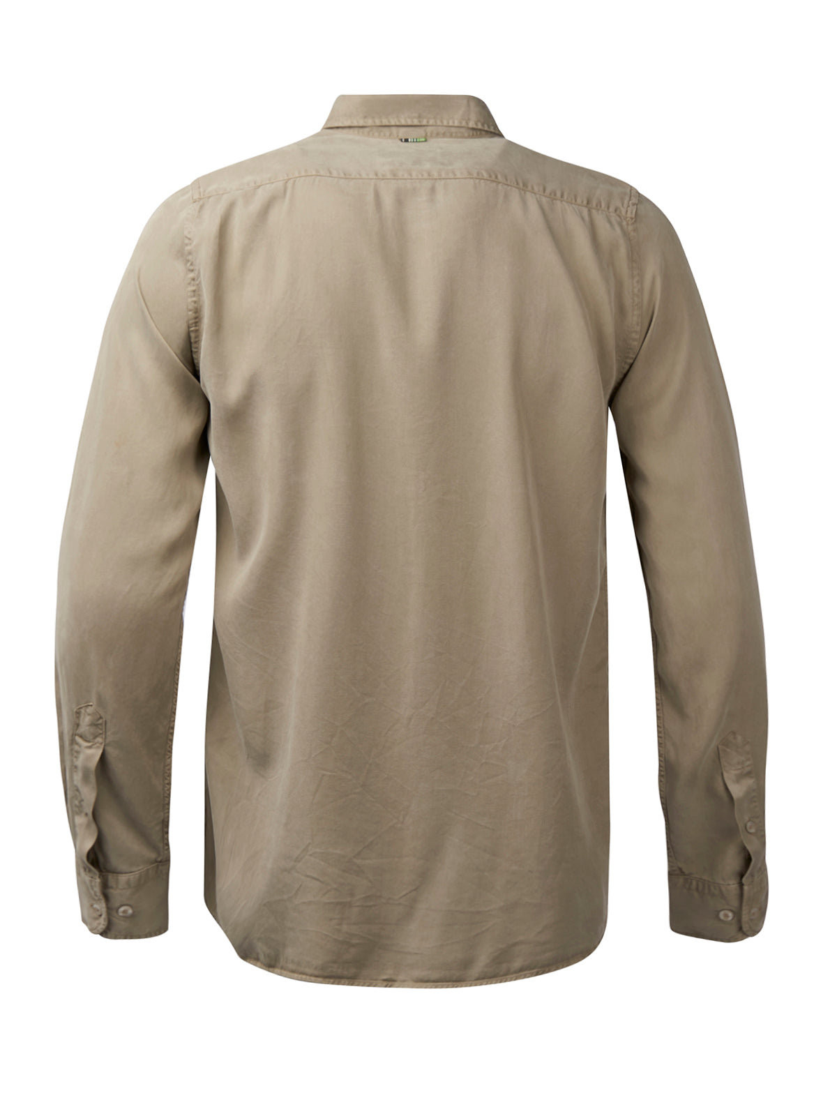 Camisa M/L H Aveiro Tencel Camel Hombre 3