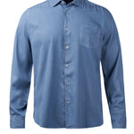 Camisa M/L H Aveiro Tencel Azul Hombre 2