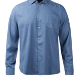 Camisa M/L H Aveiro Tencel Azul Hombre 2
