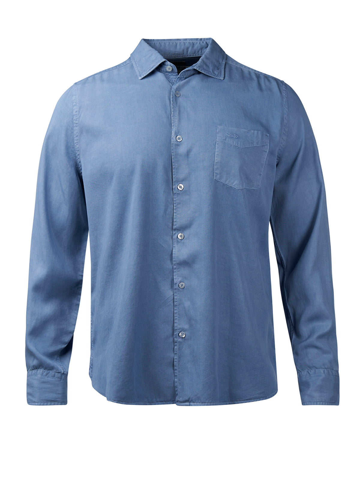 Camisa M/L H Aveiro Tencel Azul Hombre 2