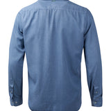Camisa M/L H Aveiro Tencel Azul Hombre 3