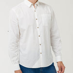 Camisa M/L H Galiton White Hombre 4