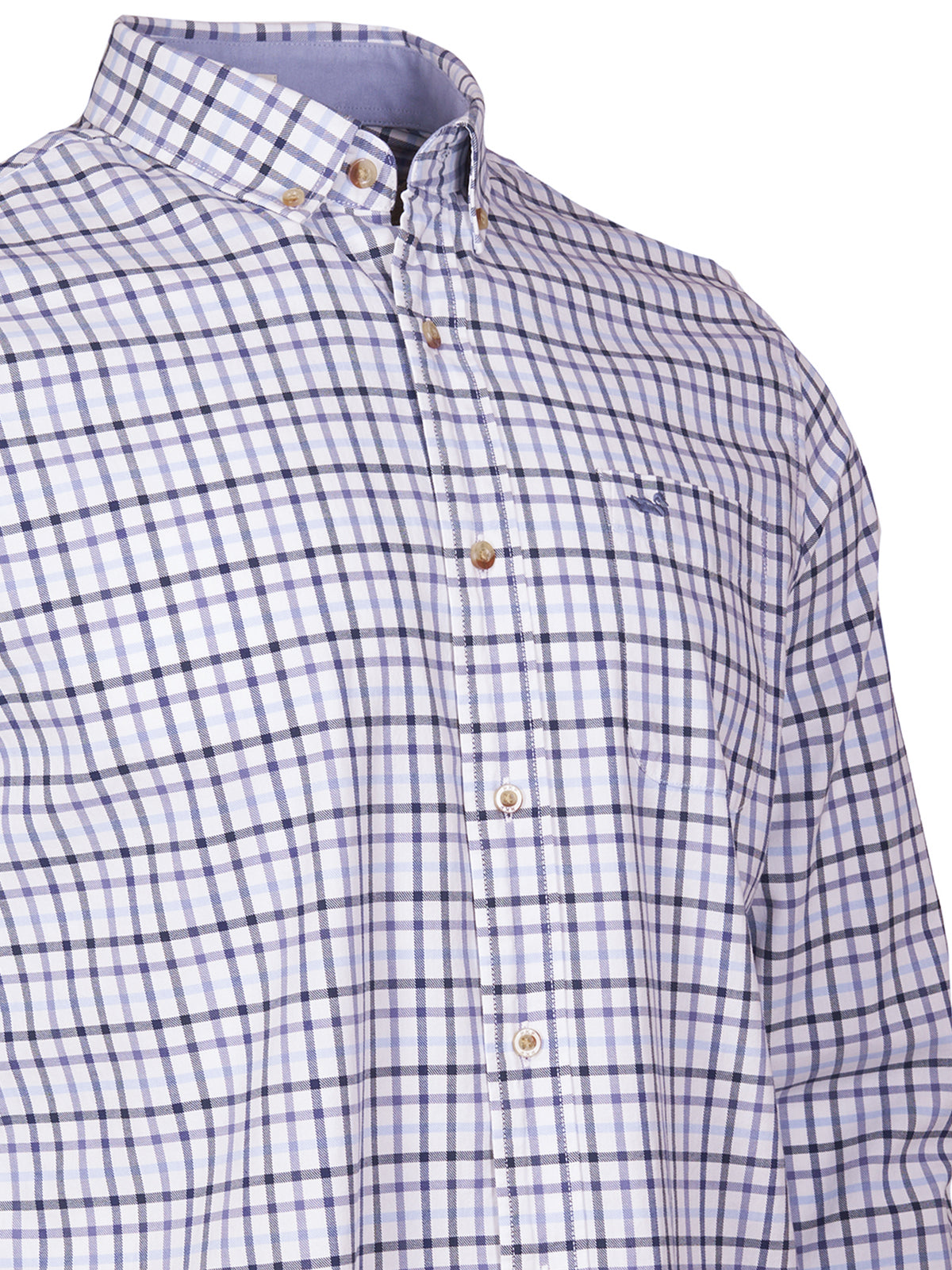 Camisa M/L H Viyella But Cuadros Navy Hombre 3