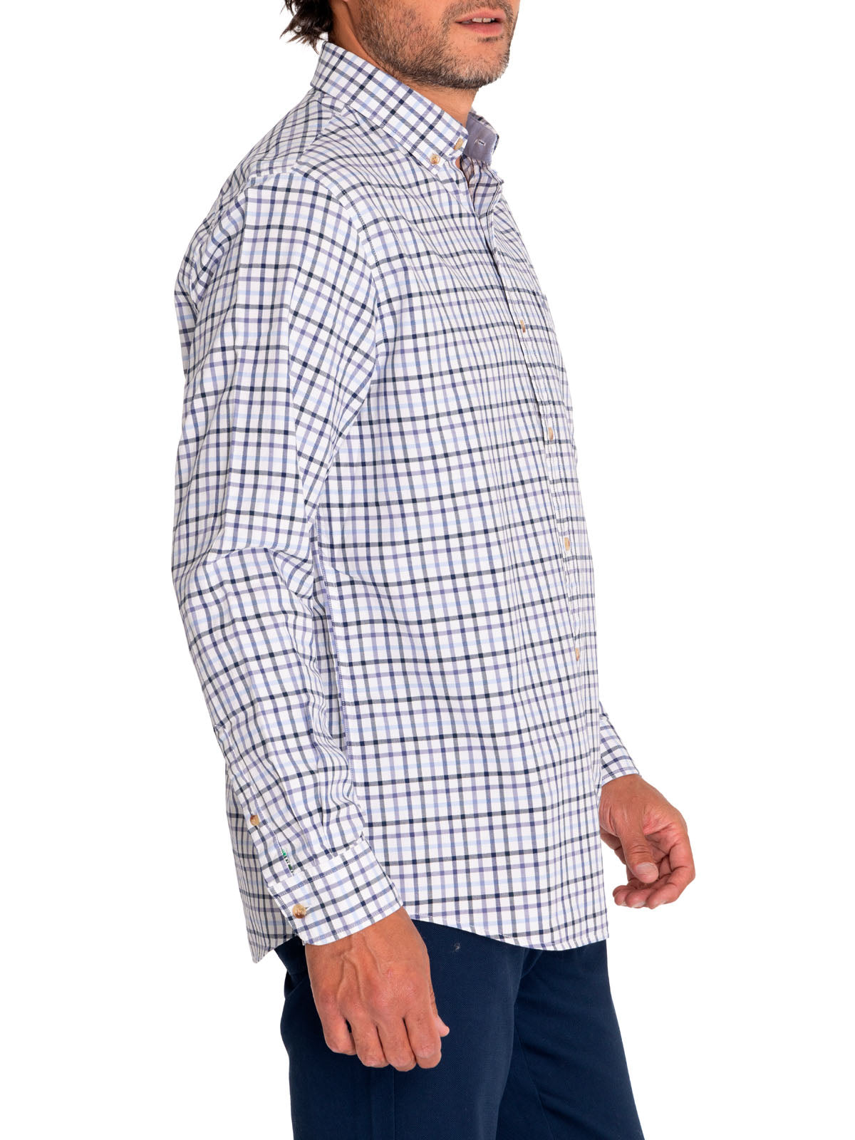 Camisa M/L H Viyella But Cuadros Navy Hombre 5