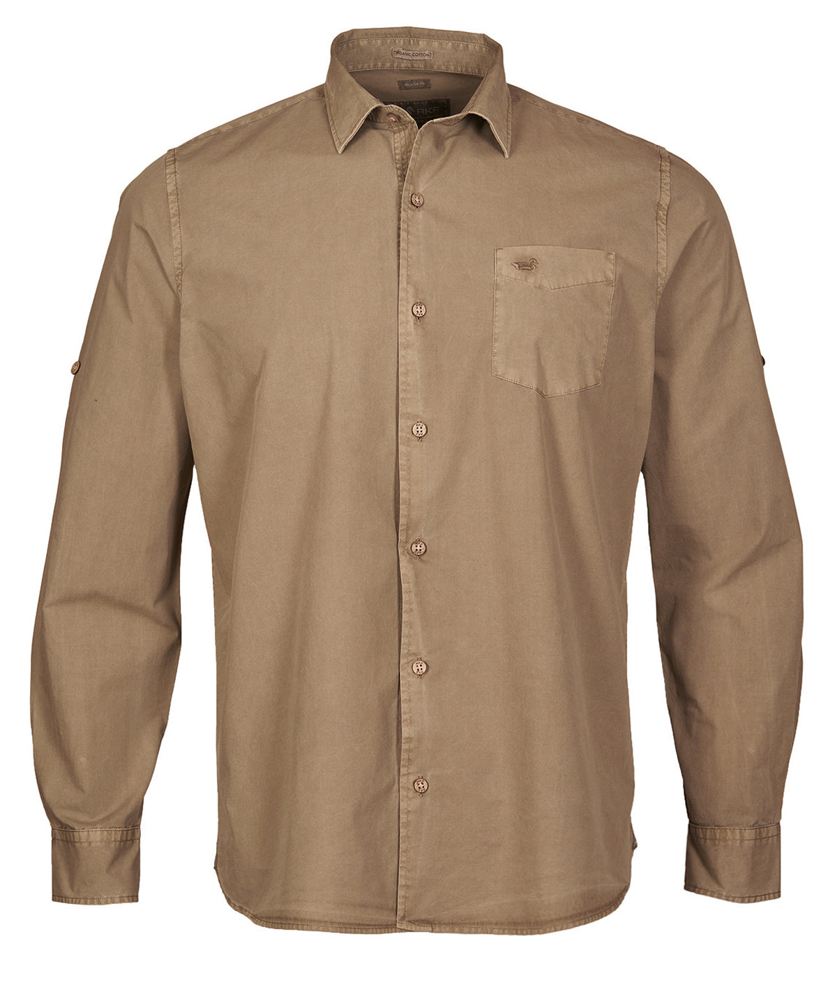 Camisa M/L H Leeds Marrón Hombre 1
