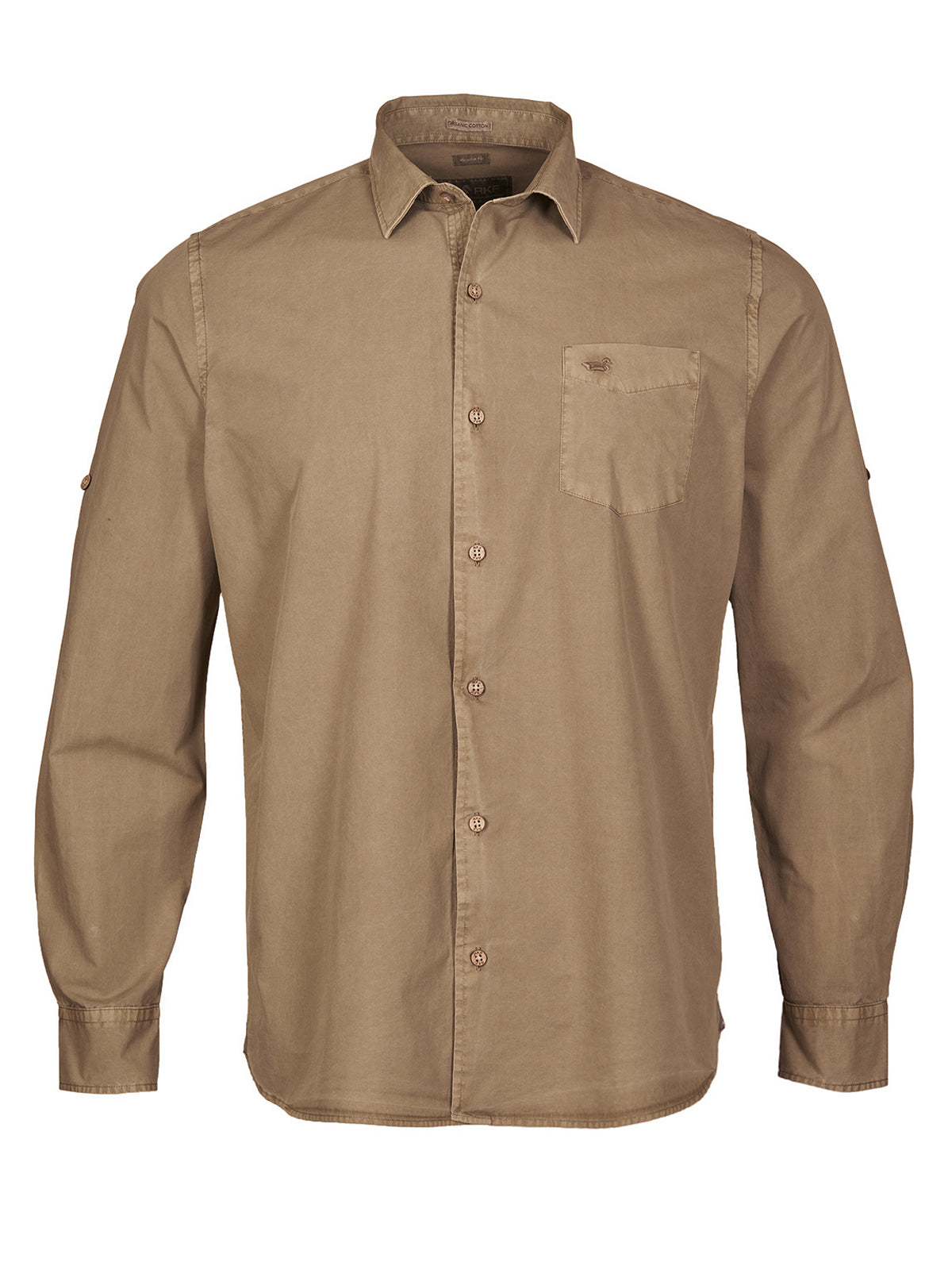 Camisa M/L H Leeds Marrón Hombre 1