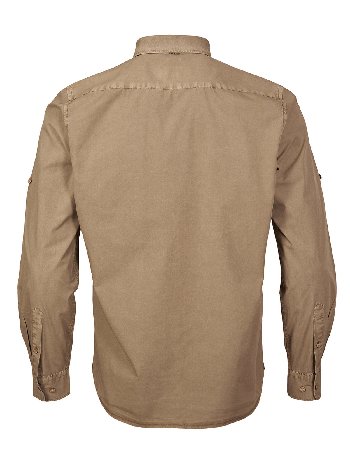 Camisa M/L H Leeds Marrón Hombre 2