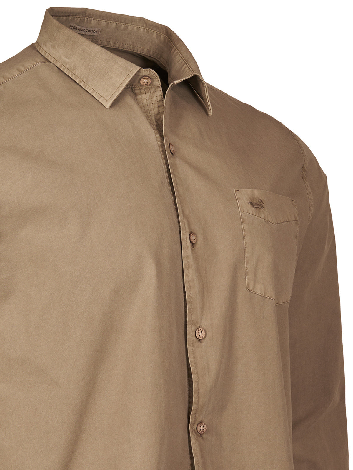 Camisa M/L H Leeds Marrón Hombre 3