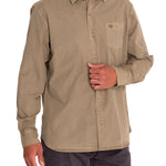 Camisa M/L H Leeds Marrón Hombre 4