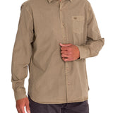 Camisa M/L H Leeds Marrón Hombre 4