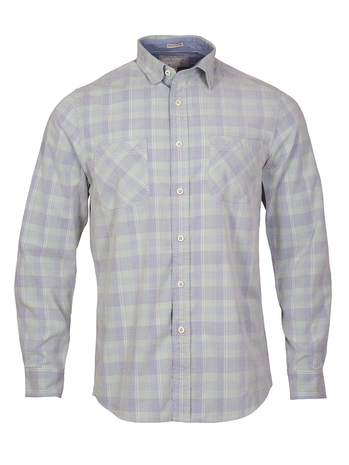 Camisa M/L H Tartán Cord Square Wasabi Hombre 1