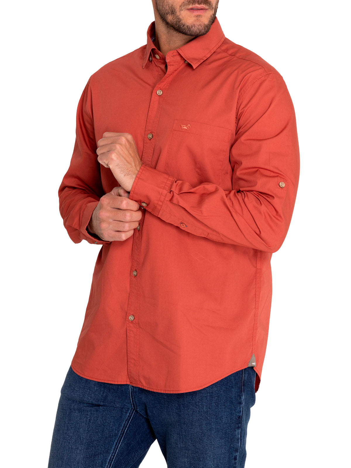 Camisa M/L H Galiton Rosa Hombre 4