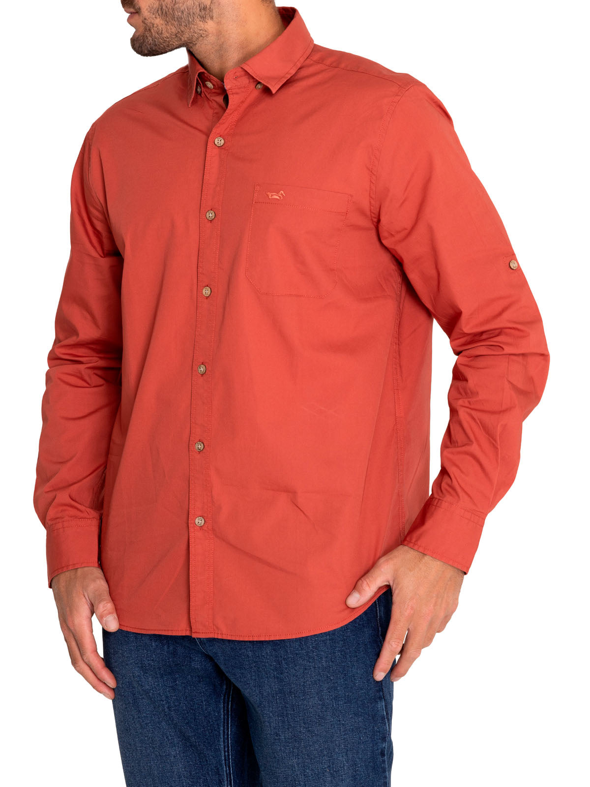 Camisa M/L H Galiton Rosa Hombre 5