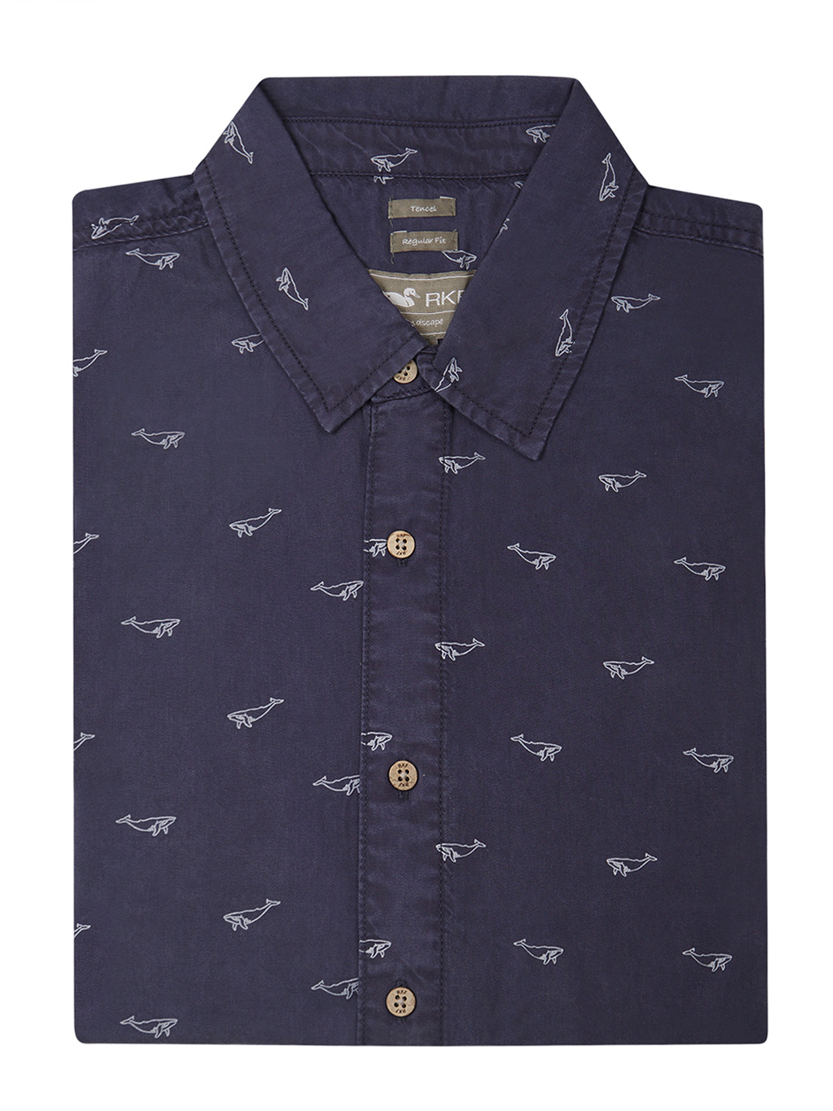 Camisa M/C H Tencel Print Sea World Hombre 4